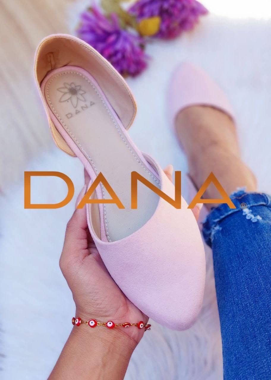 Zapato abierto de lado rosado