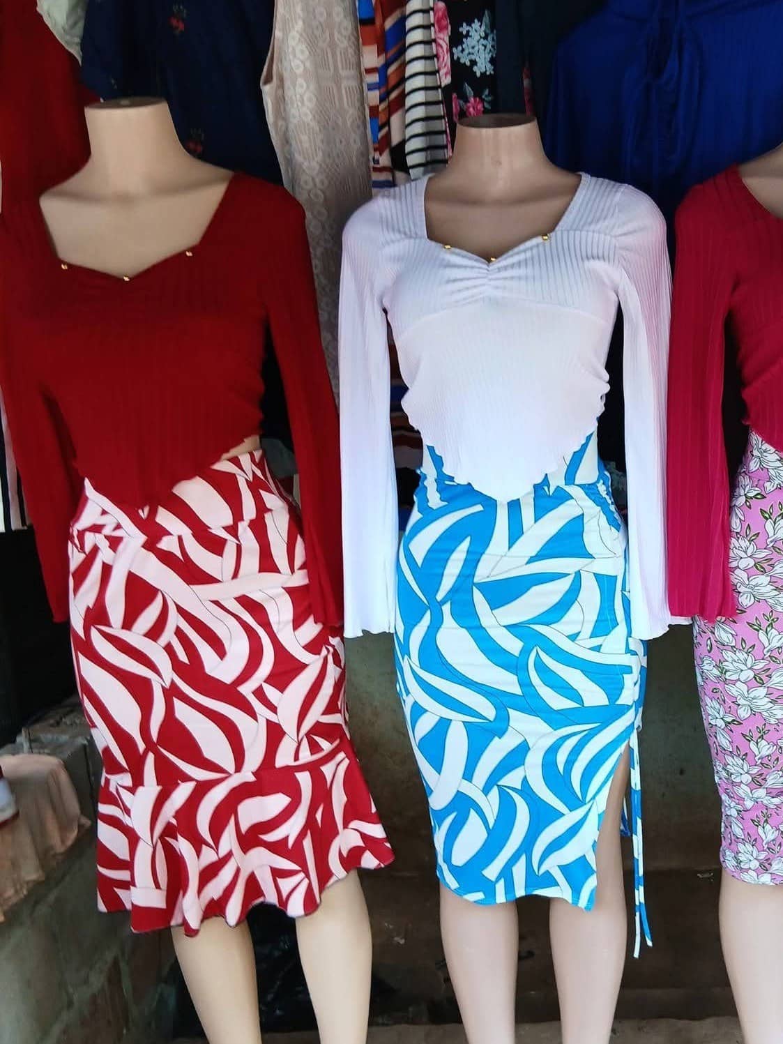 Conjunto blusa y falda
