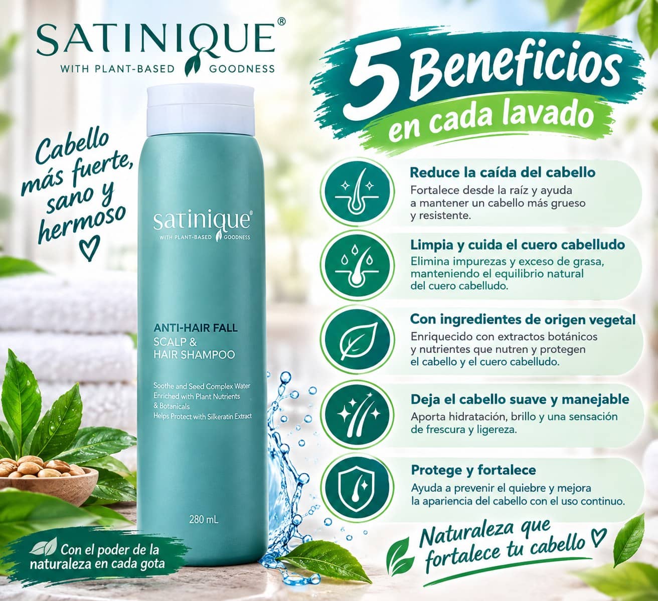 Satinique Anti-Hair Fall Shampoo