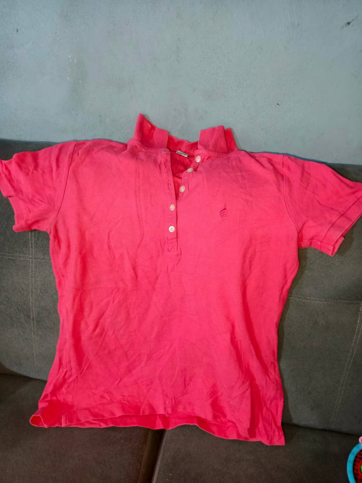 Polo rojo manga corta