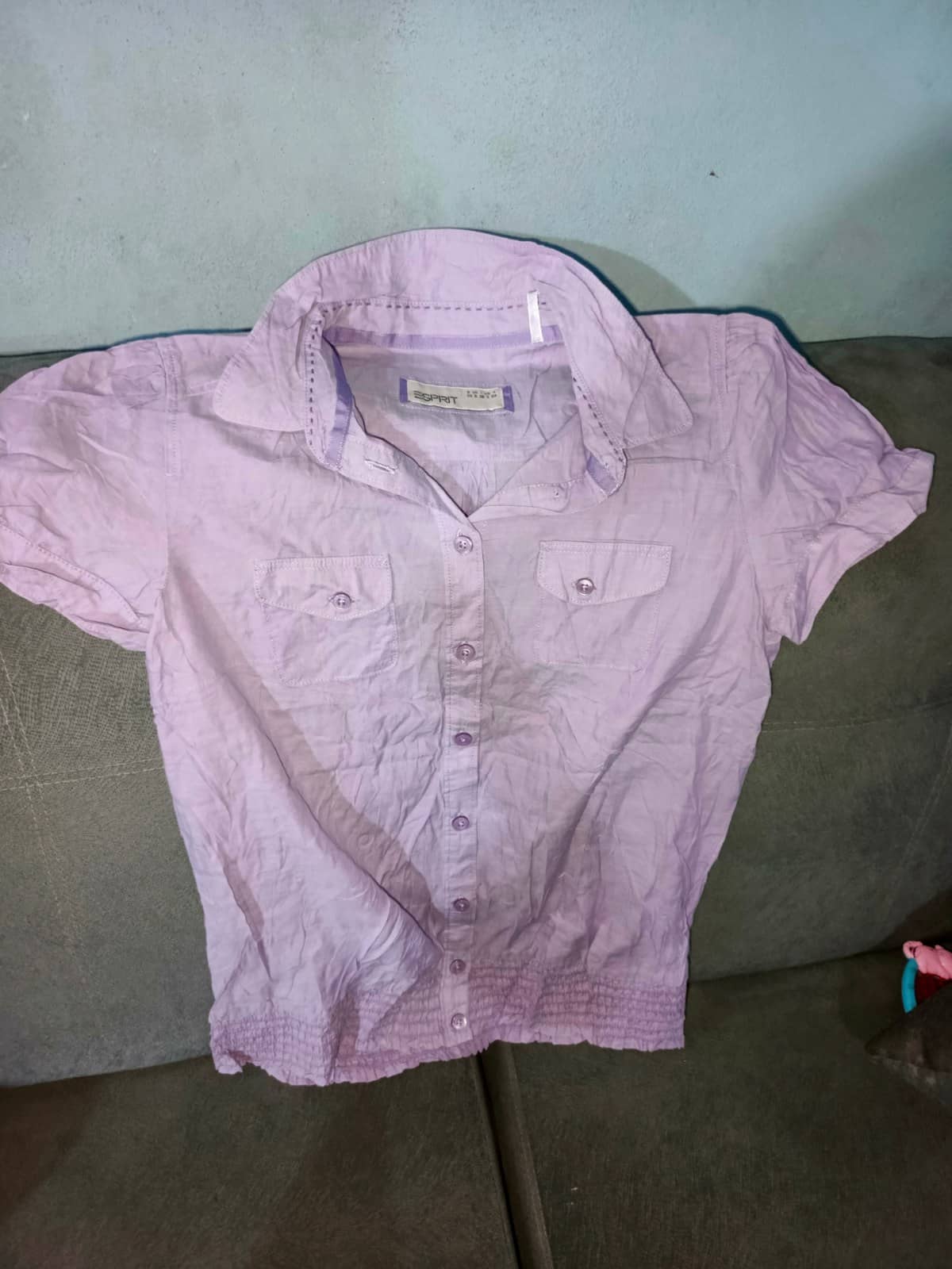 Camisa manga corta lila