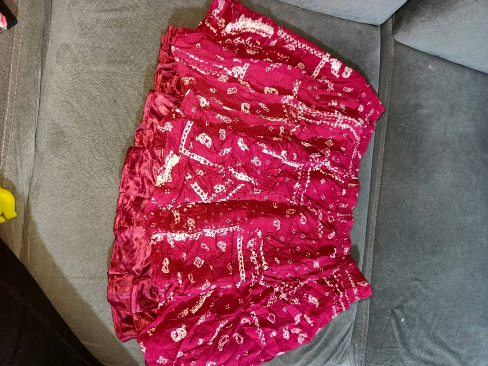Falda Roja Estampada