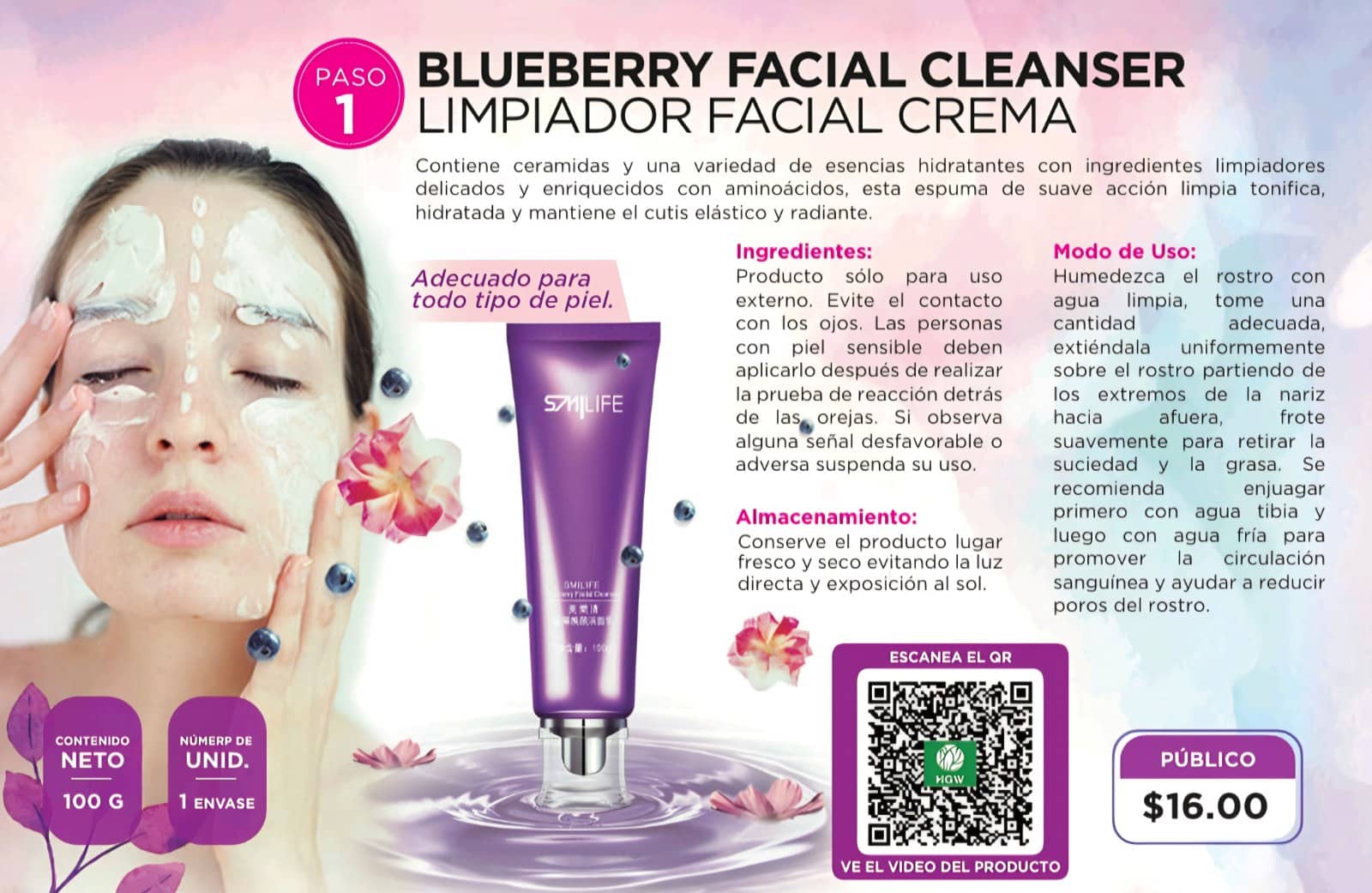 LIMPIADOR FACIAL EN CREMA.