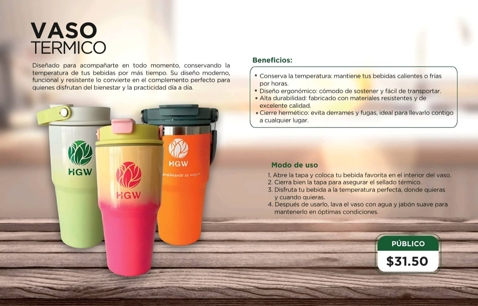 VASO TÉRMICO GRANDE.