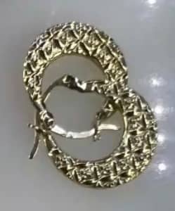 Aretes de aro lisos